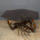 Unusual metal scorpion shaped coffee table c.1970