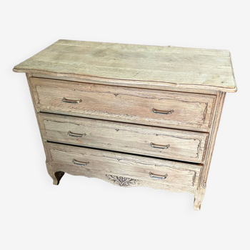 Commode en chêne décapée