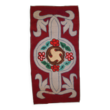 Tapis antique fait main Hooked américain 67cm x 135cm (1930s)