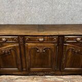 Louis XV style Provençal sideboard in walnut