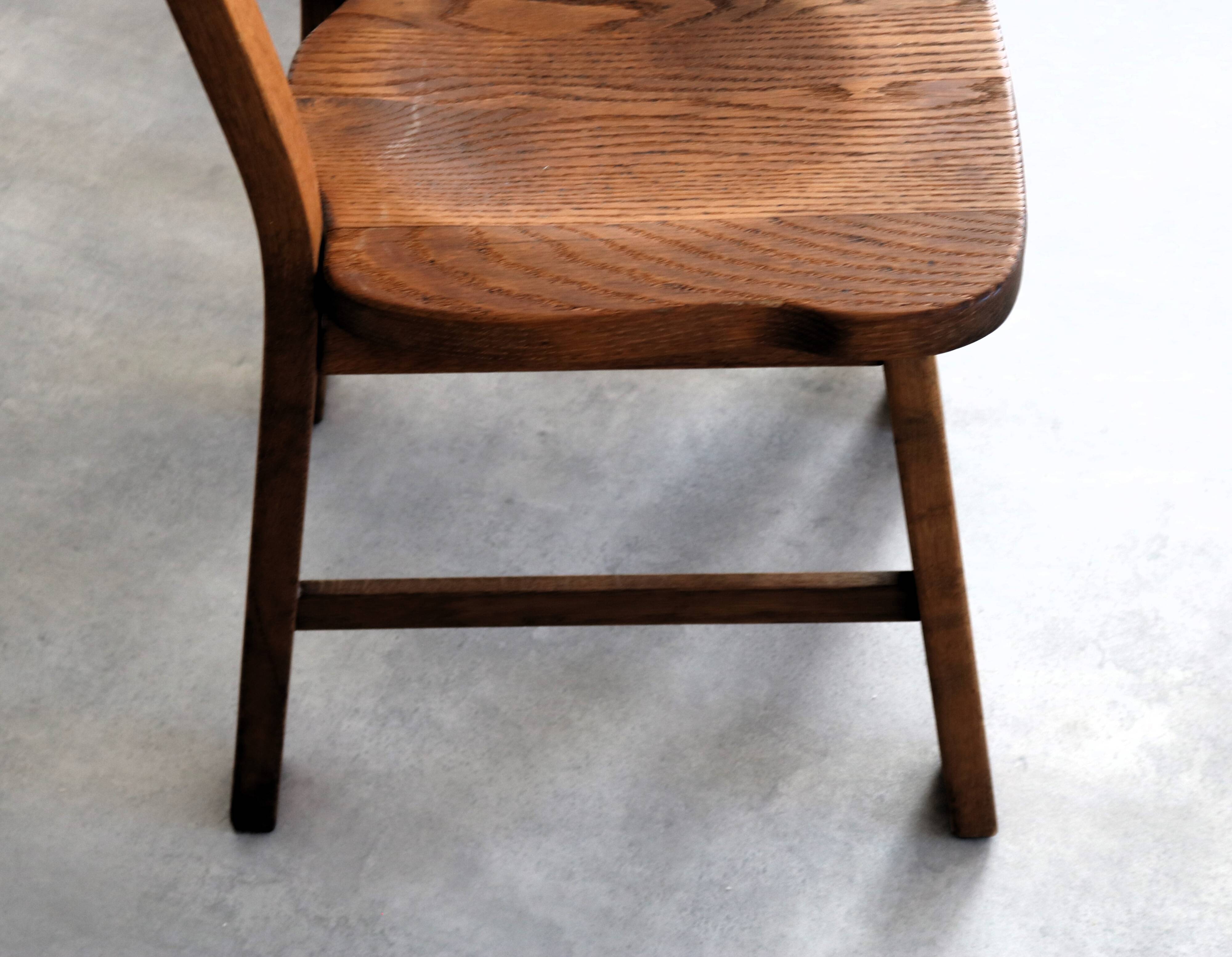 ensemble de 6 chaises à manger brutalistes
