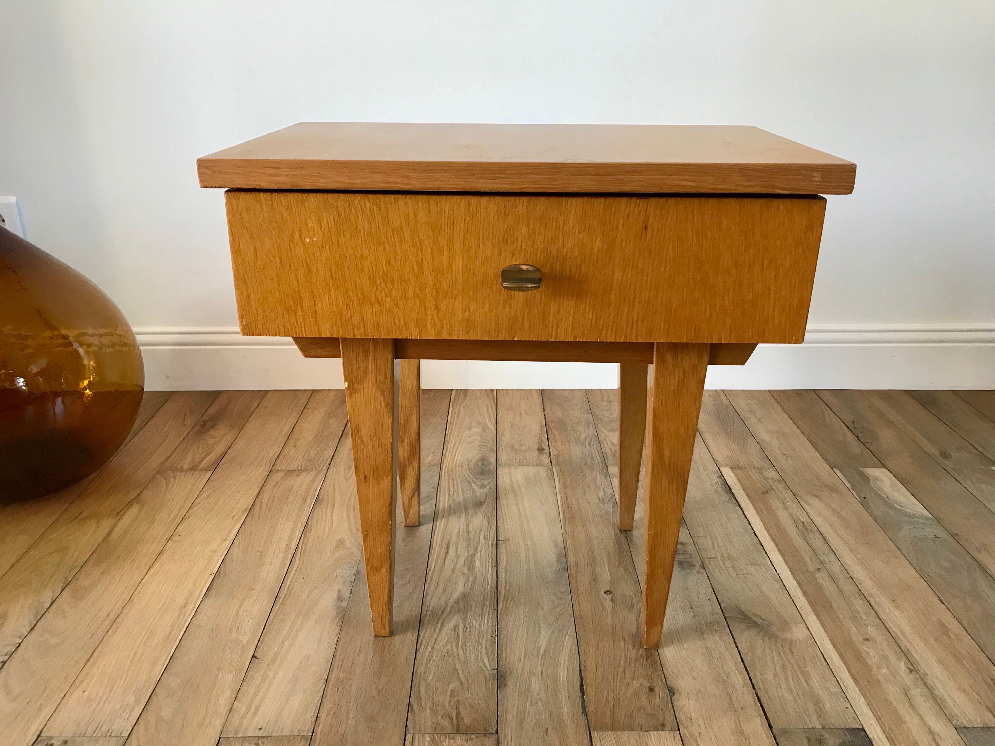 Scandinavian bedside table 50s