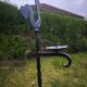 Wrought iron decoration rooster candlestick and plant holder