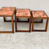 1960s marble nesting coffee table