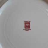 Set of 21 porcelain plates from Limoges UNIC - Decoration with golden twigs
