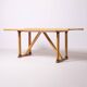 Postmodern foldable bamboo table, Italy, 1980s
