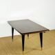 French Art Deco dining table in Macassar from 1940.
