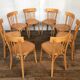 Series of 8 chairs Baumann vintage edition 1960
