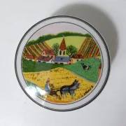 Villeroy & boch sweet box with a four seasons design signed laplau.