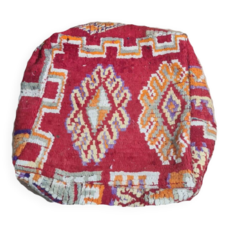 Handmade bohemian Berber pouf 60 X 60 X 25 CM