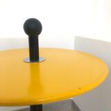 Coffee table / Yellow and black-sned peeling
