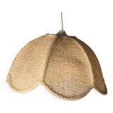 Braided flower pendant