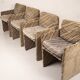 Ensemble de 4 fauteuils Salpol par Angelo Mazzola en collaboration avec Missoni