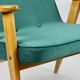 366 Lounge Chair in Green Velvet by Józef Chierowski, 1970s
