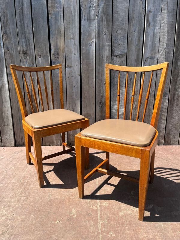 Vintage wooden dining chairs