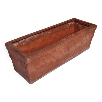 Art deco style terracotta planter, 50 cm