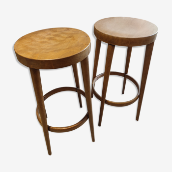 Pair of baumann high stools