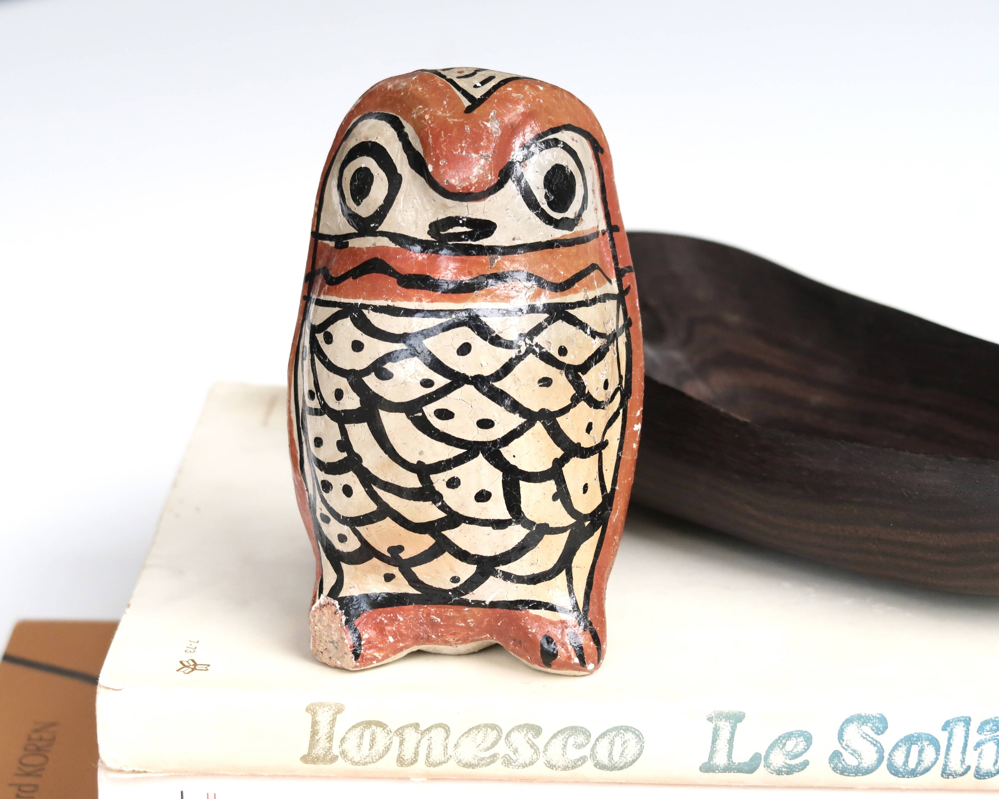 Moroccan ceramic owl, 70s