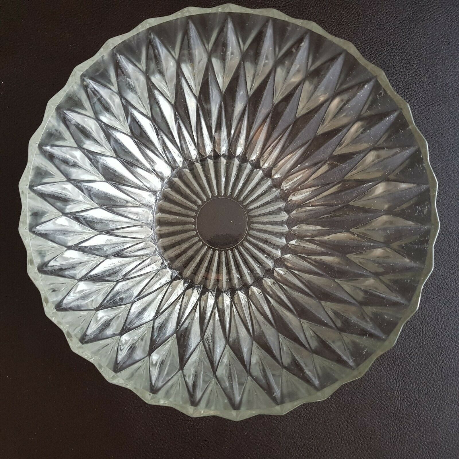 Vintage Duralex Diamond Glass Salad