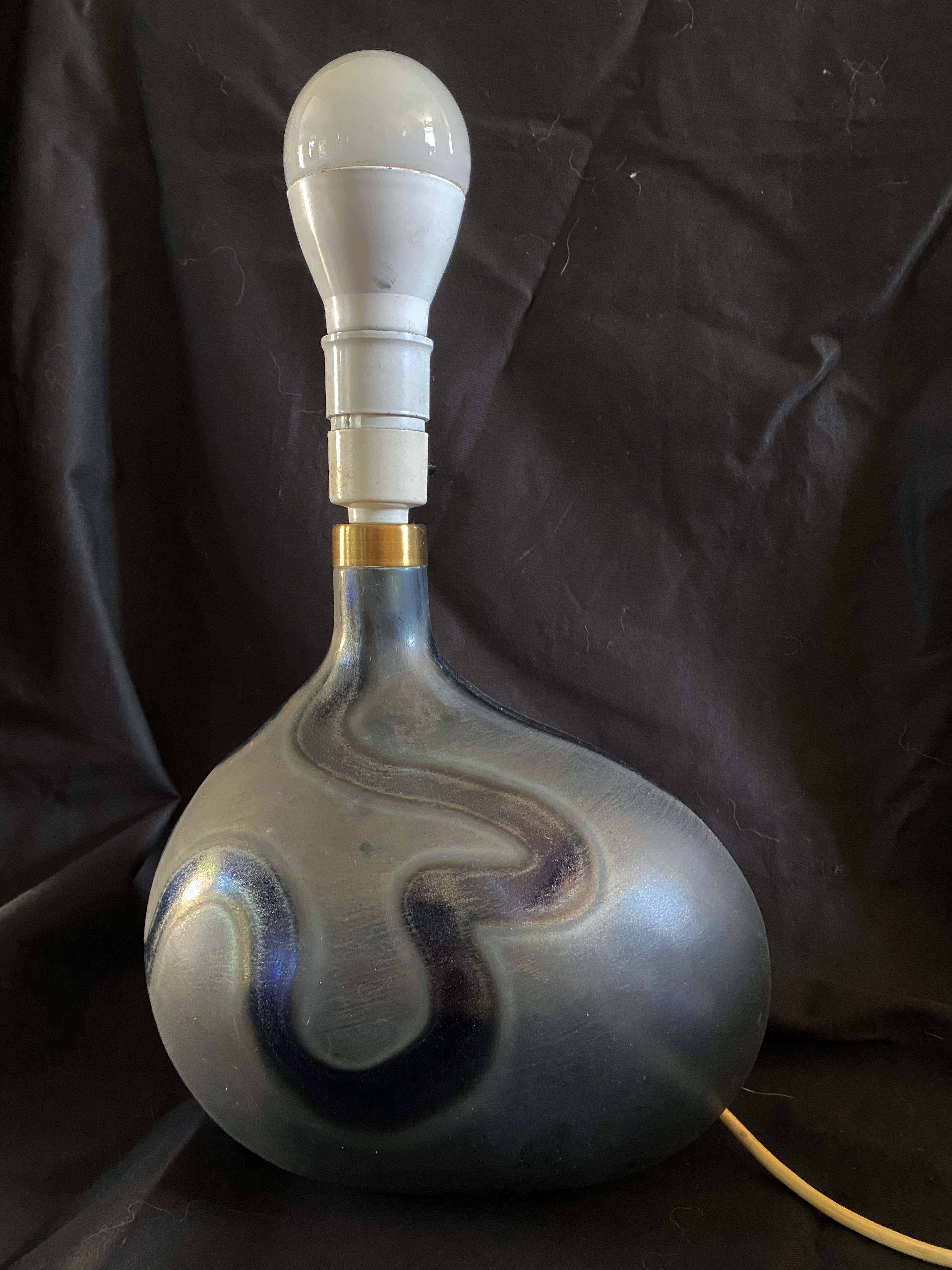 Asymmetrical desk lamp by Michael Bang (1944-2013) for Holmegaard, Denmark, 1970s