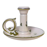 Candlestick Moustiers cellar rat earthenware