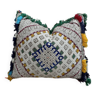 Vintage Berber pillow Moroccan cushion cover Wool