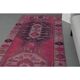 Vintage Turkish Hand-Knotted Wool Cotton Pink Runner Rug 104x351