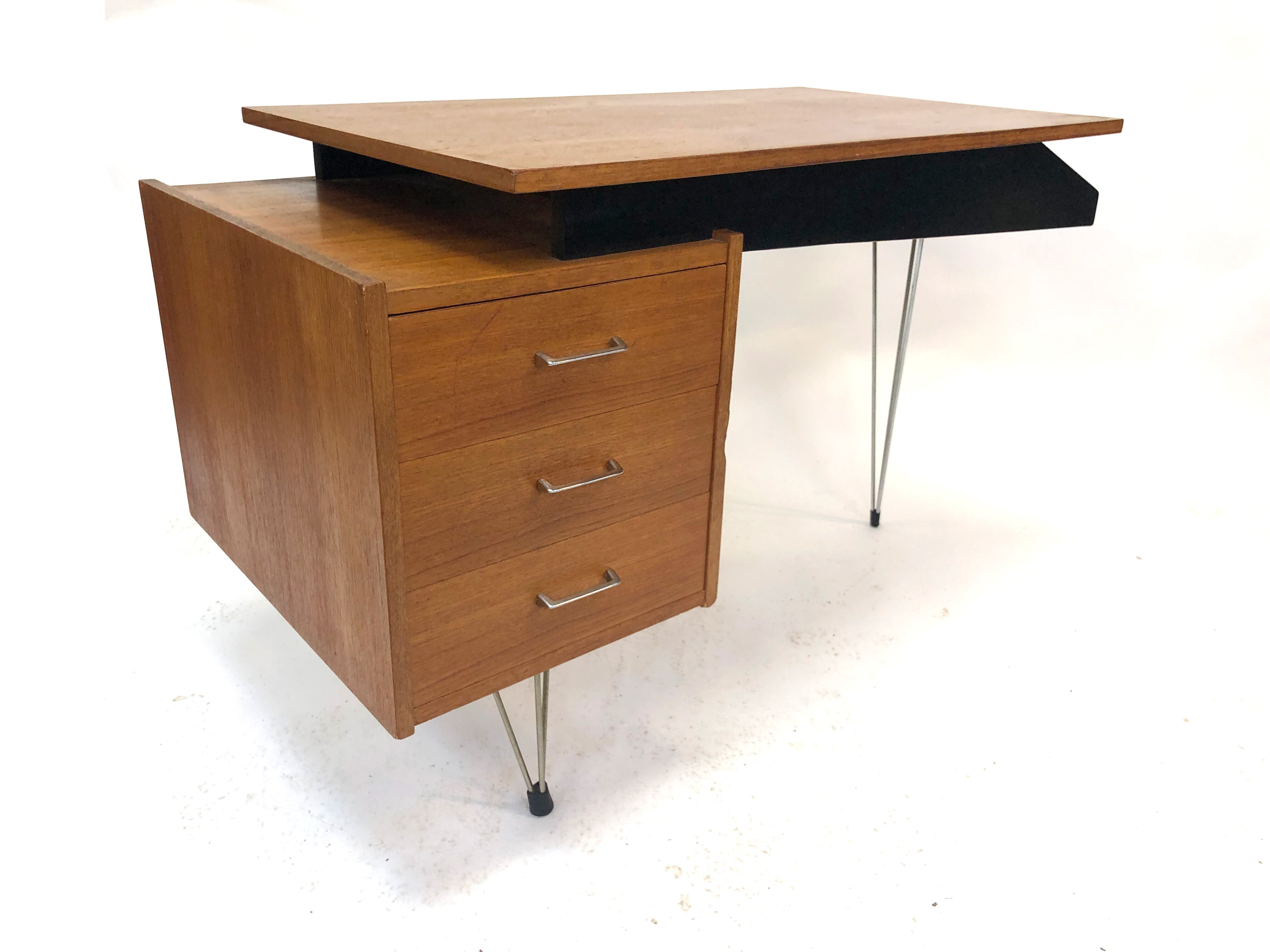 Designer Vintage Pastoe Cees Braakman desk of the 50s teak
