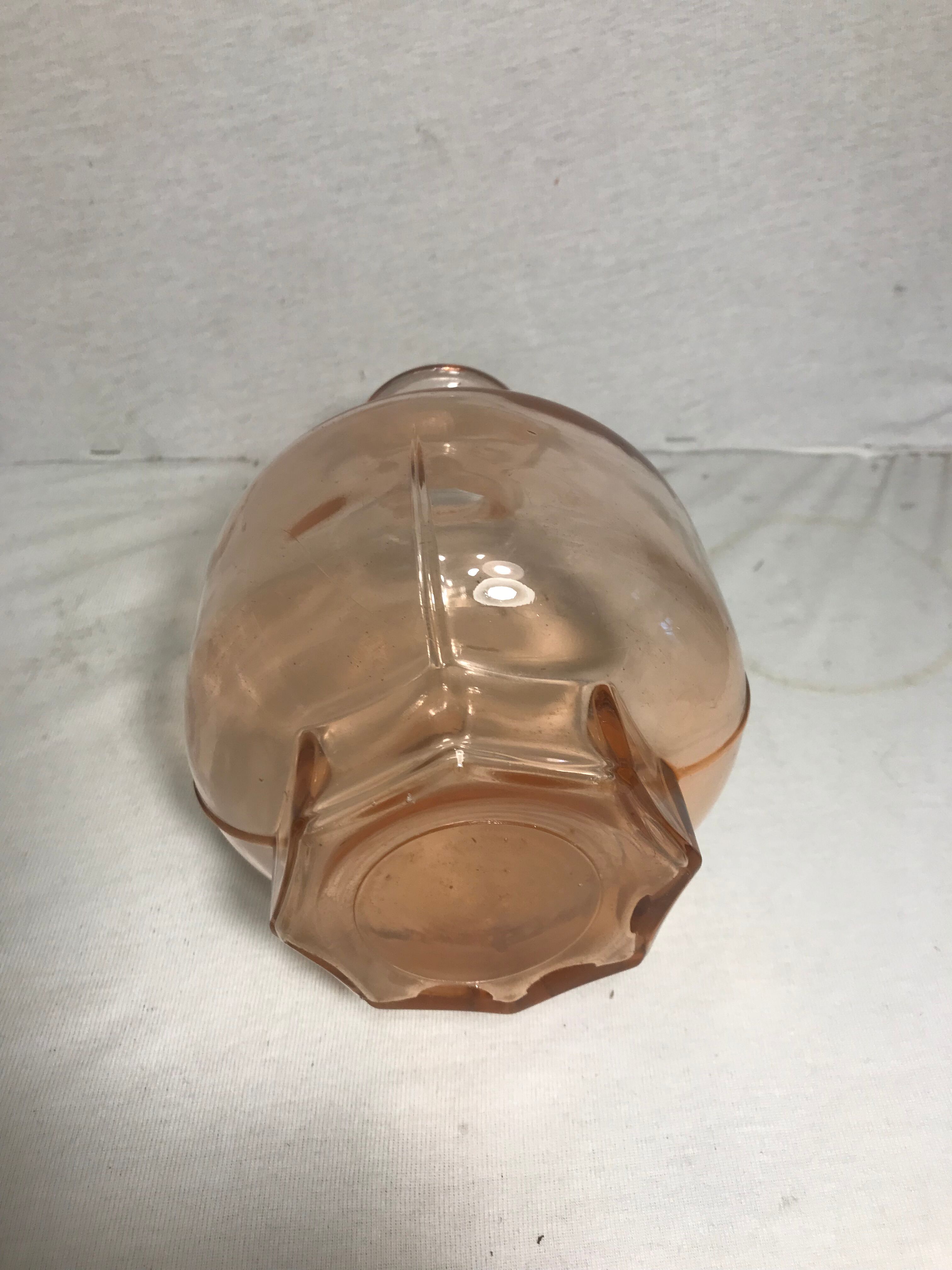 Former pitcher Carafe glass pink 70s Vintage kitchen
