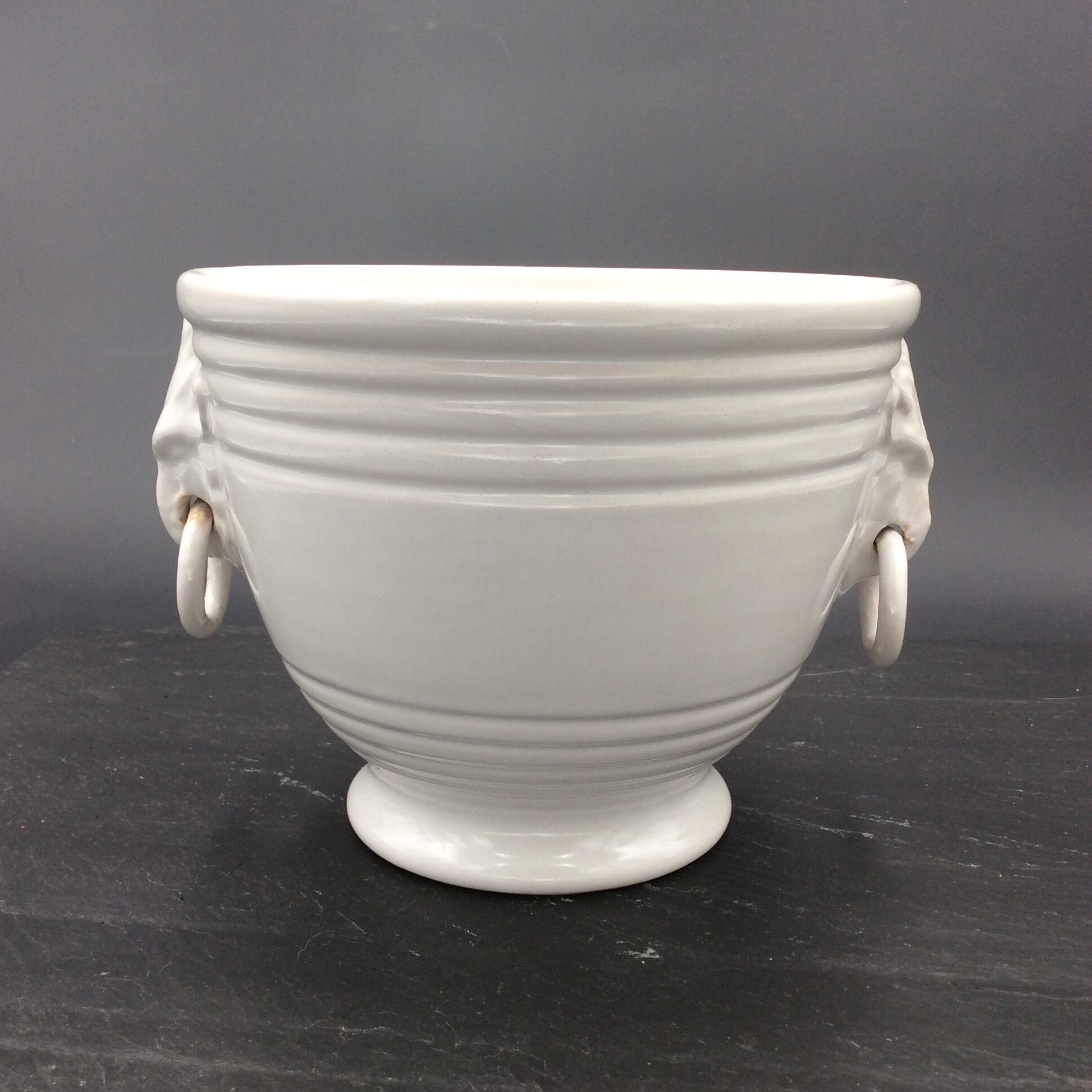 Cache pot mobile coves white white ceramic signed emile tessier malicorne