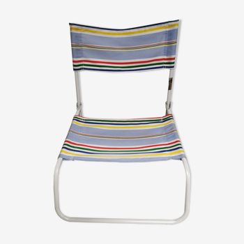 Siège de plage vintage plaint chaise pliable de camping