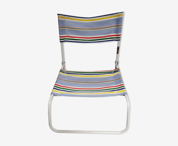 Siège de plage vintage plaint chaise pliable de camping