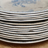 Set of plates in faience U&C Sarreguemines