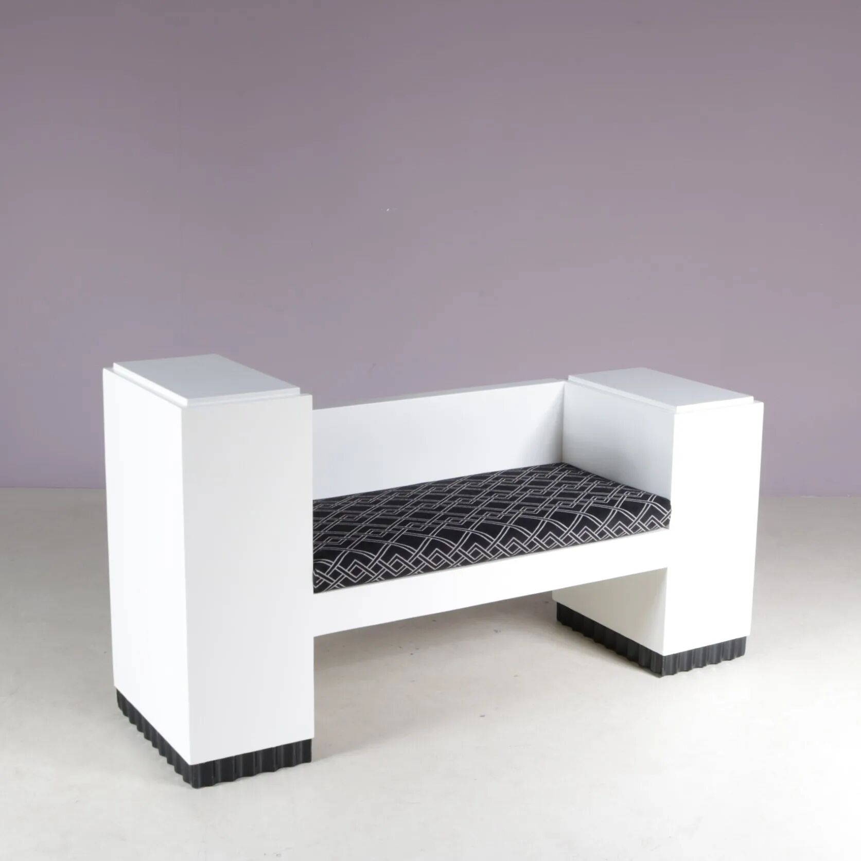 1930s Wiener Werkstätte style bench from Austria