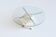 Diamond shaped coffee table in white travertine Italy 1960