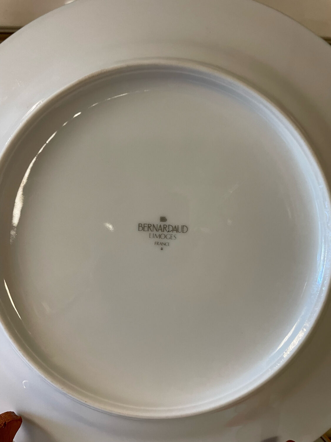 12 porcelain plate Limoges design Bernardaud