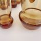 Vintage amber glass and decanter