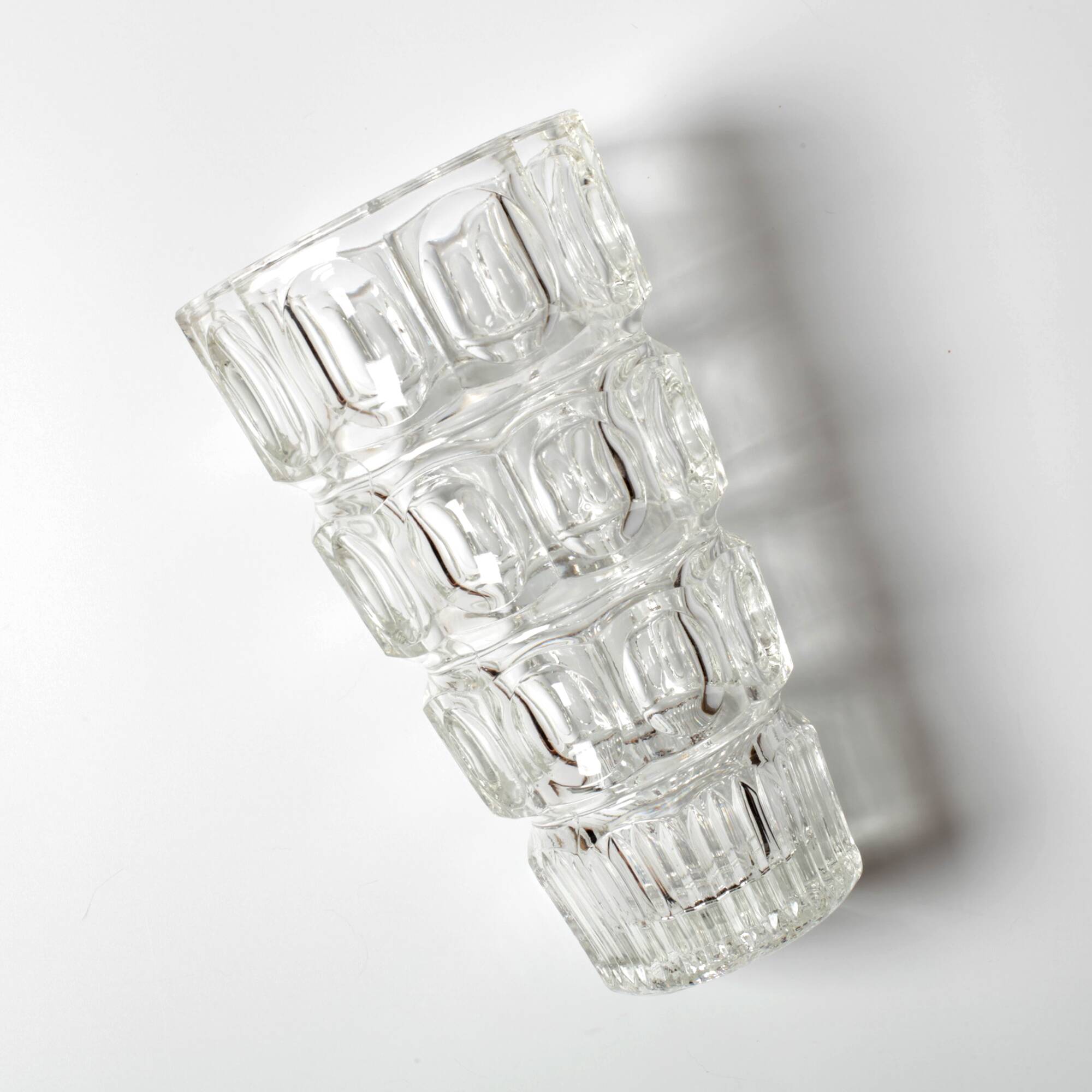 Thousand Eyes Glass Vase By Josef Hoffmann / Moser / Czech Republic / 1930s
