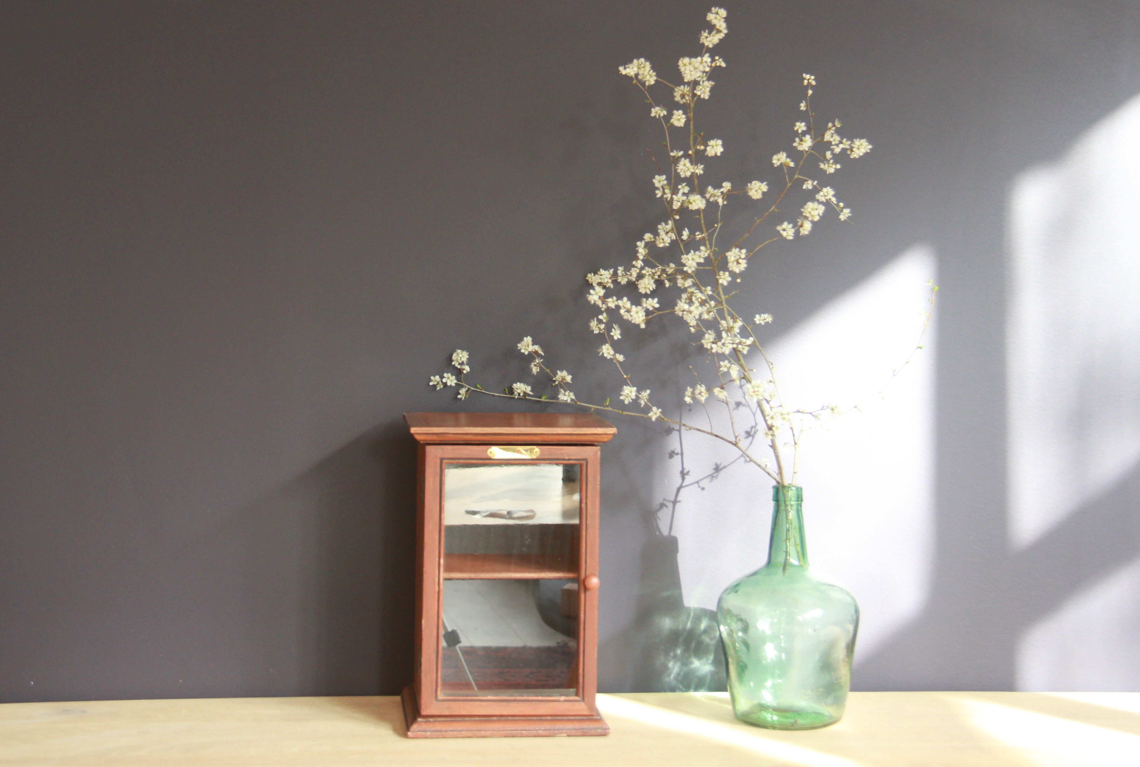 Wooden pharmacy display case