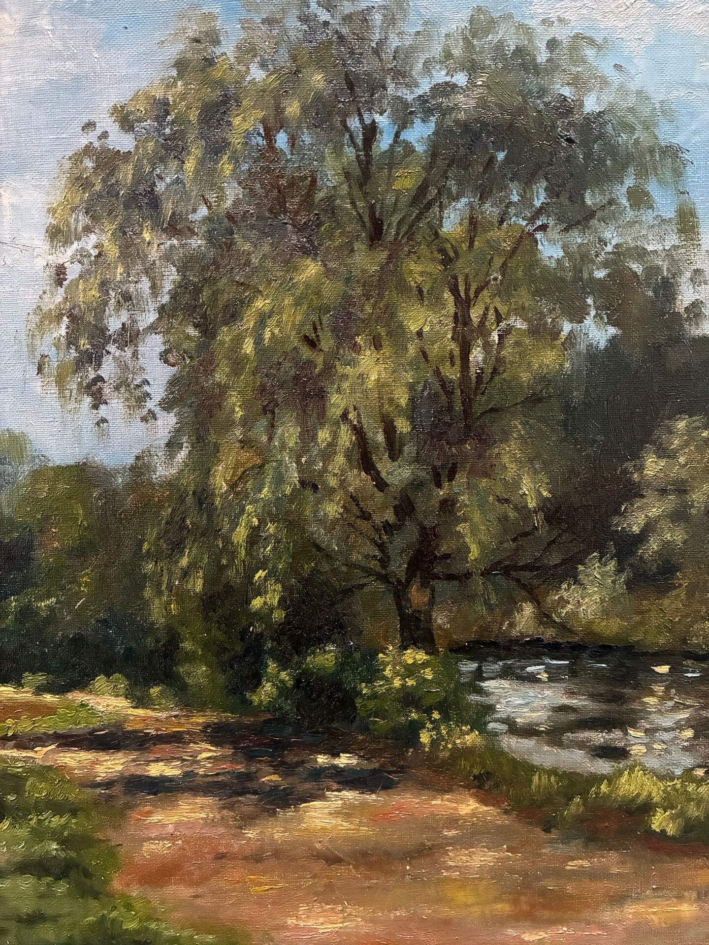 Landscape signed Roussel 20th century