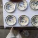 Set de 6 assiettes creuses Gien modèle chardon
