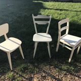 Set of mismatched chairs