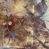 A.Bouverat Lacquered panel of Chinese inspiration hand painted 20th century