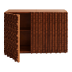 Contemporary Craftsmanship Solid Wood Pair of Brutalist Italian Sideboards