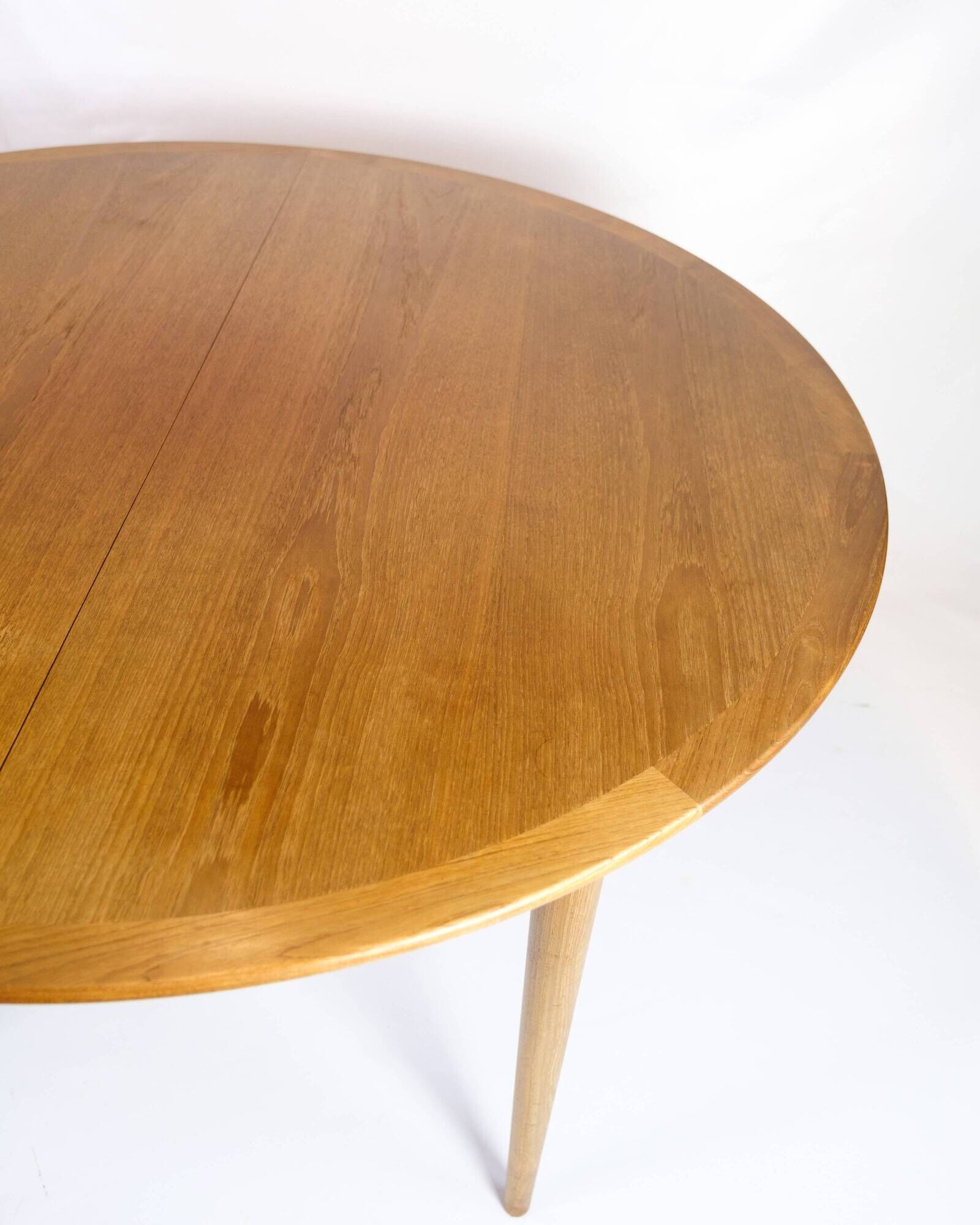 Table à manger ronde avec rallonges - Teck - Grete Jalk - P. Jeppesen - Années 1960
