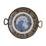 Ceramic and brass tray