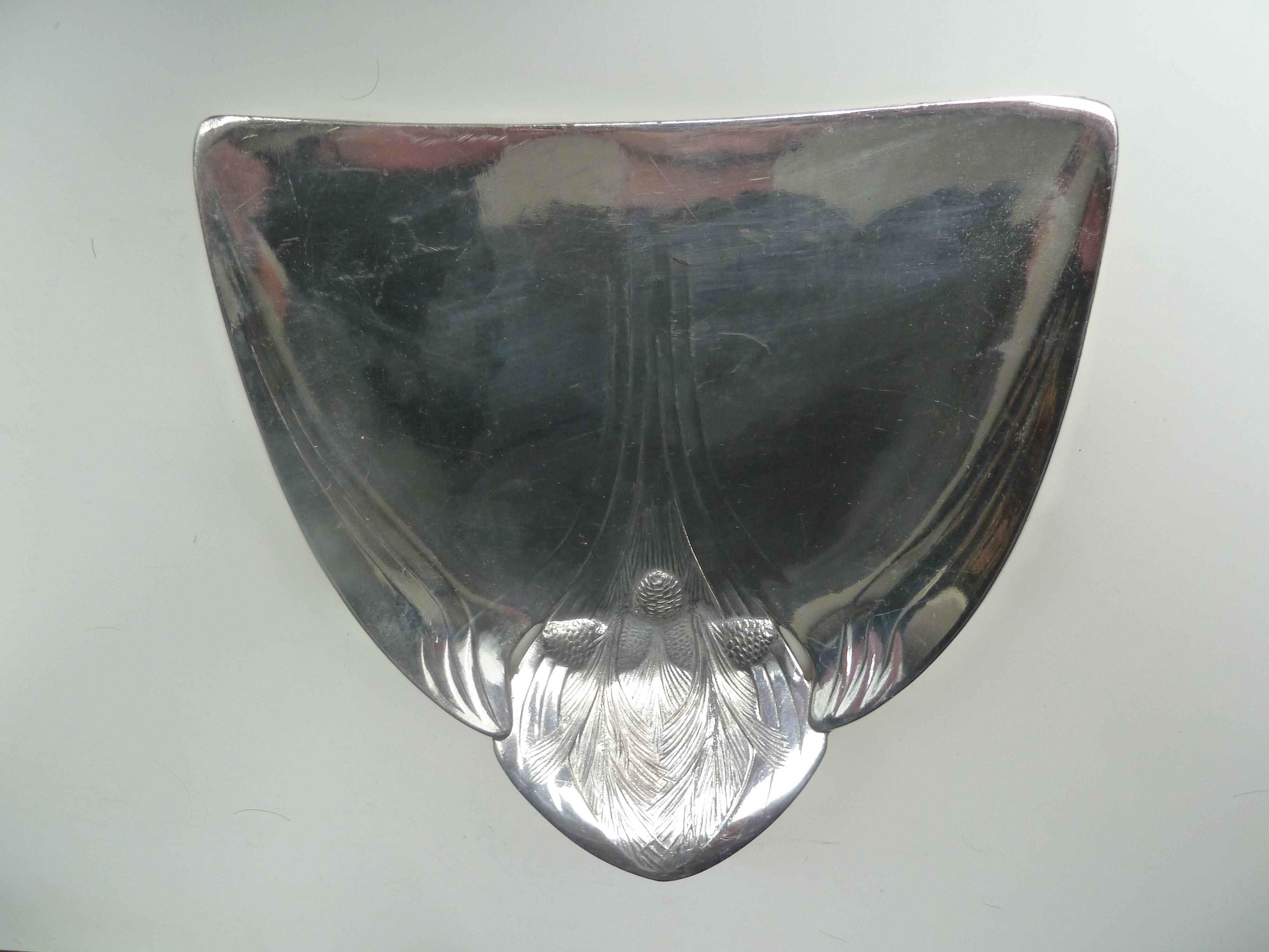 Old shovel picks crumb Christofle Gallia pine cone decoration Art Nouveau