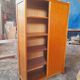 Vintage light sliding cabinet 50s