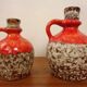 Fat Lava ceramic vases from Jopeko, 1970s, set of 2.
