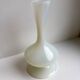 Small vase in white opaline 40s